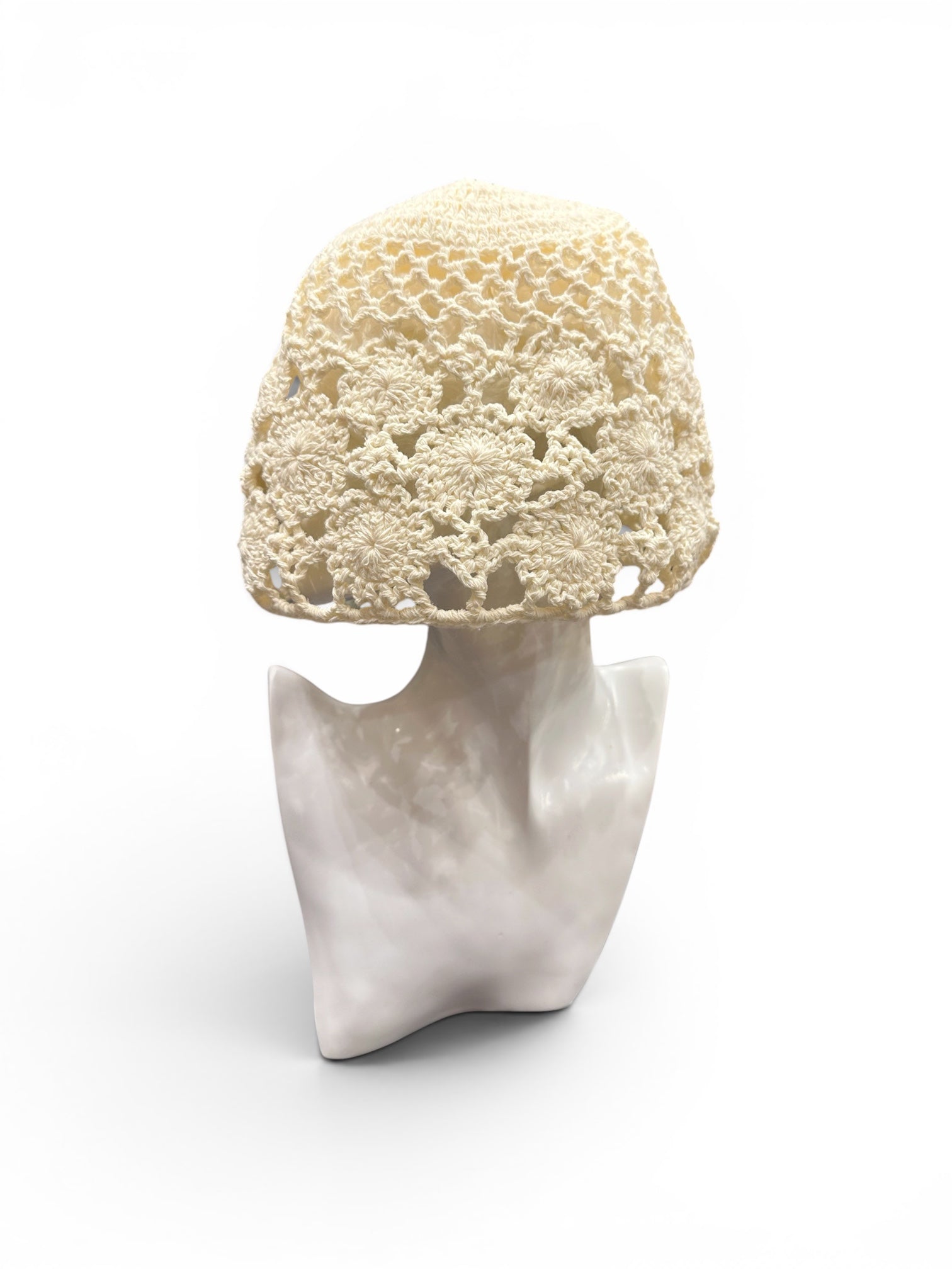 CUFFIETTA crochet, bianco