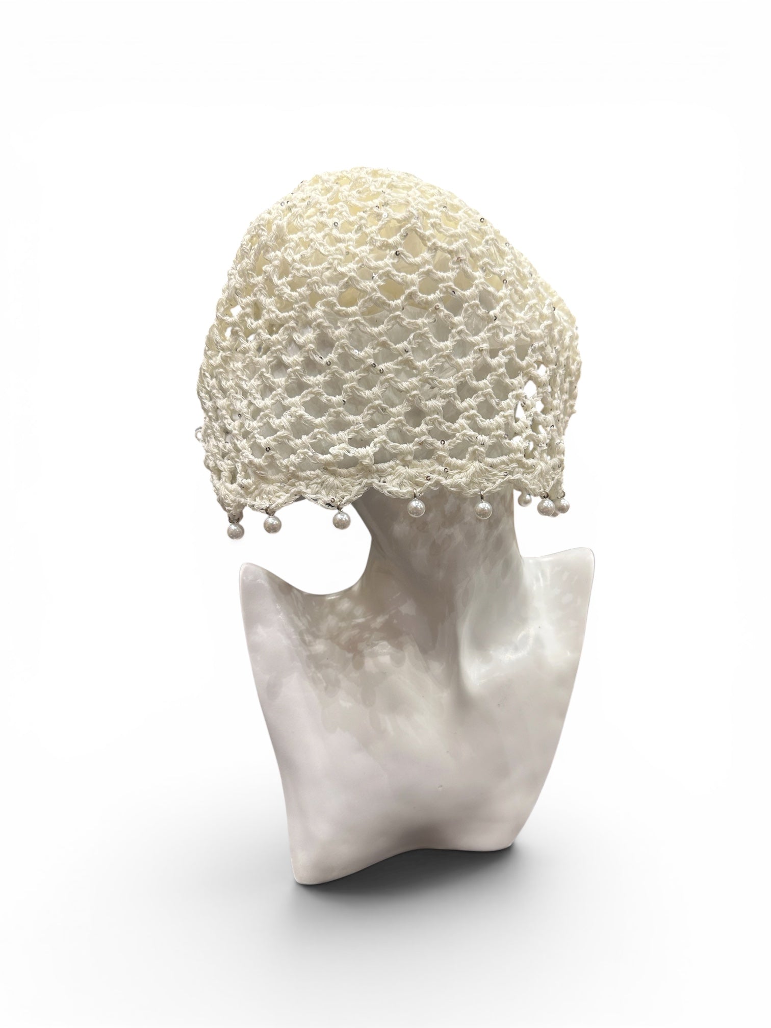 CUFFIETTA crochet, bianco
