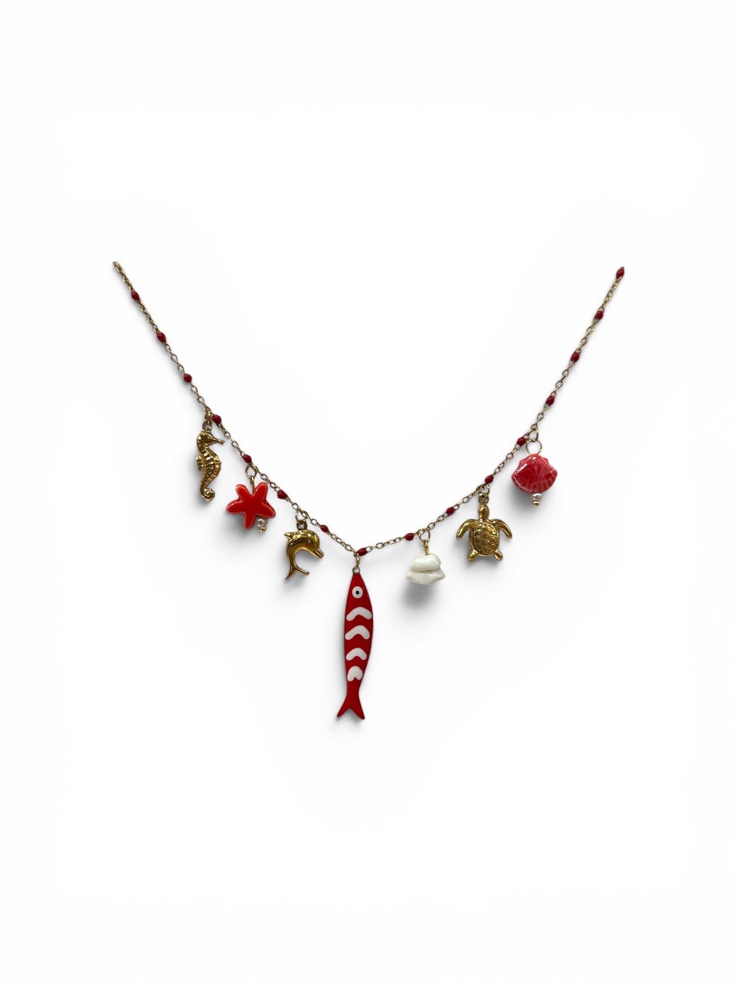 Collana, rosso