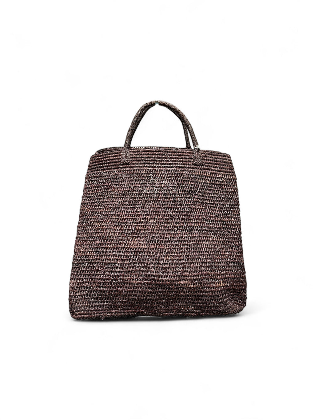 Borsa di paglia quadrata