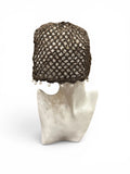 CUFFIETTA crochet, marrone