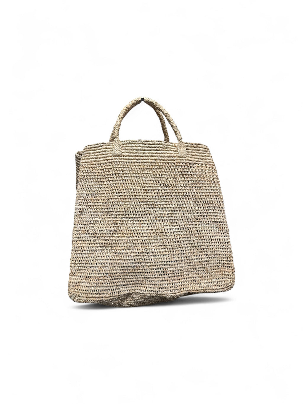 Borsa di paglia quadrata